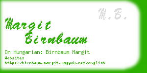 margit birnbaum business card